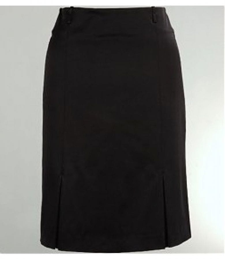 Fusta stofa neagra in cute duble