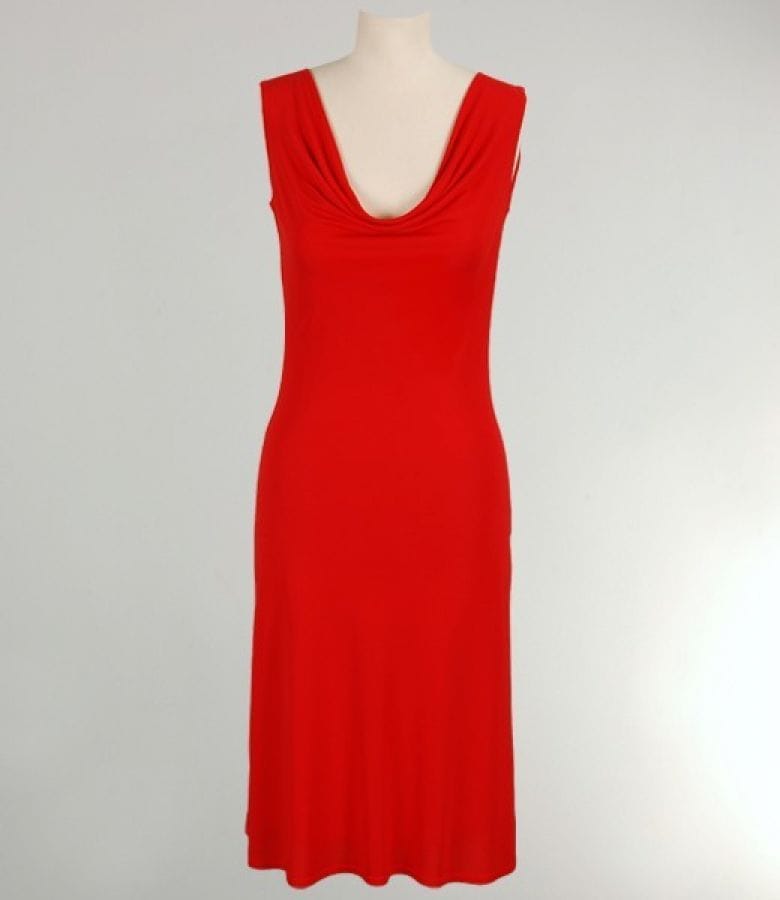 Rochie de viscoza cu falduri