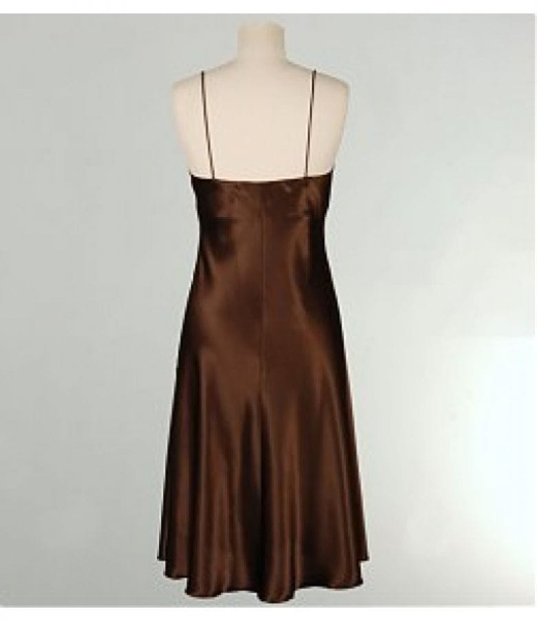 Rochie de satin cu aplicatie cristale