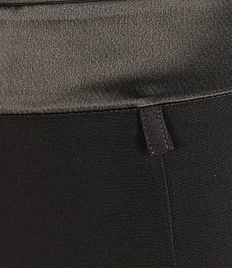 Pantaloni din saten negru