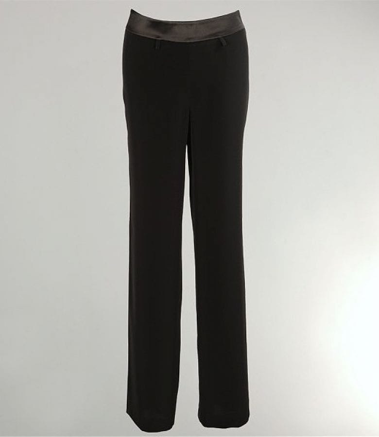 Pantaloni din saten negru