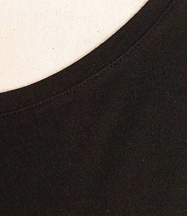 Tricou jerse cu decolteu barcuta