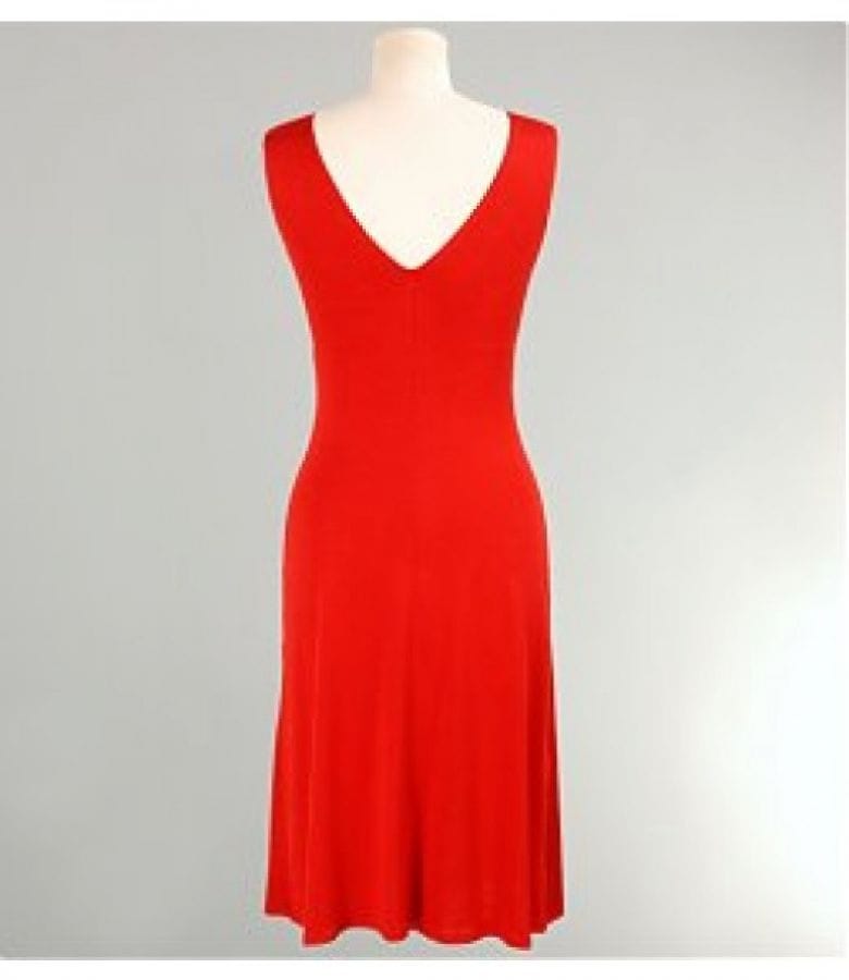 Rochie jerse uni cu falduri