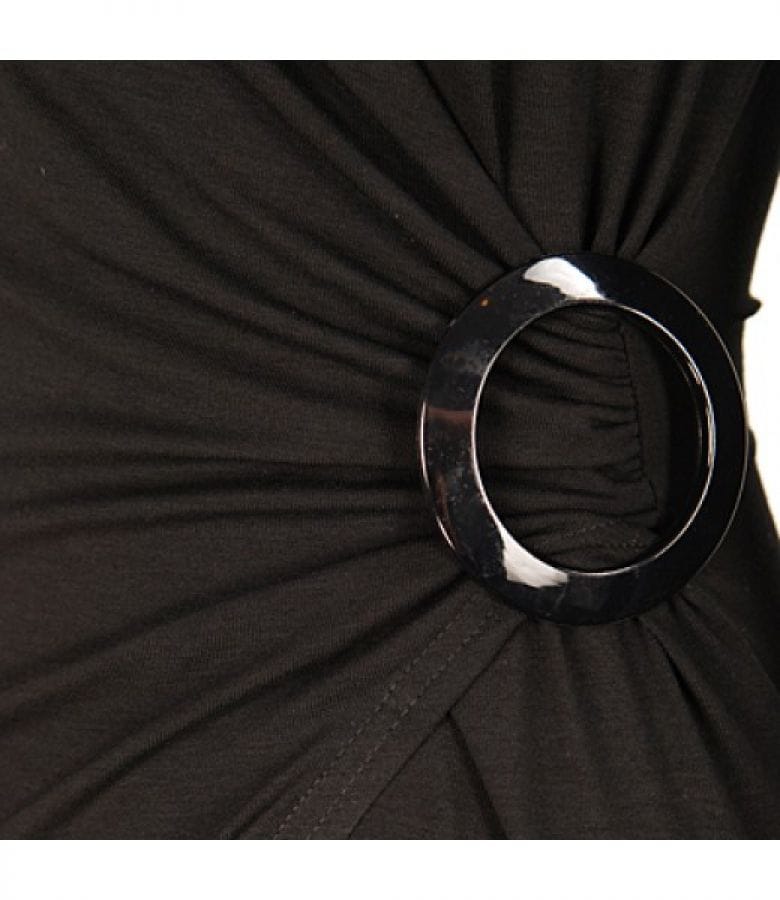 Rochie jerse uni cu catarama