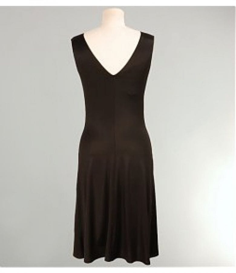 Rochie jerse uni cu falduri