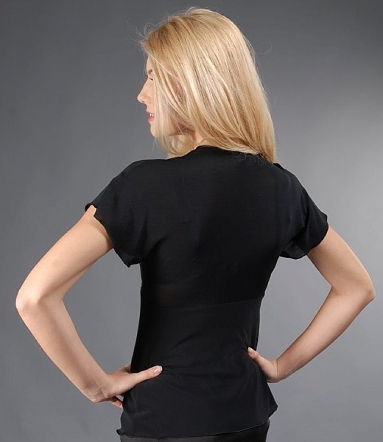 Tricou cu fronseuri sub bust