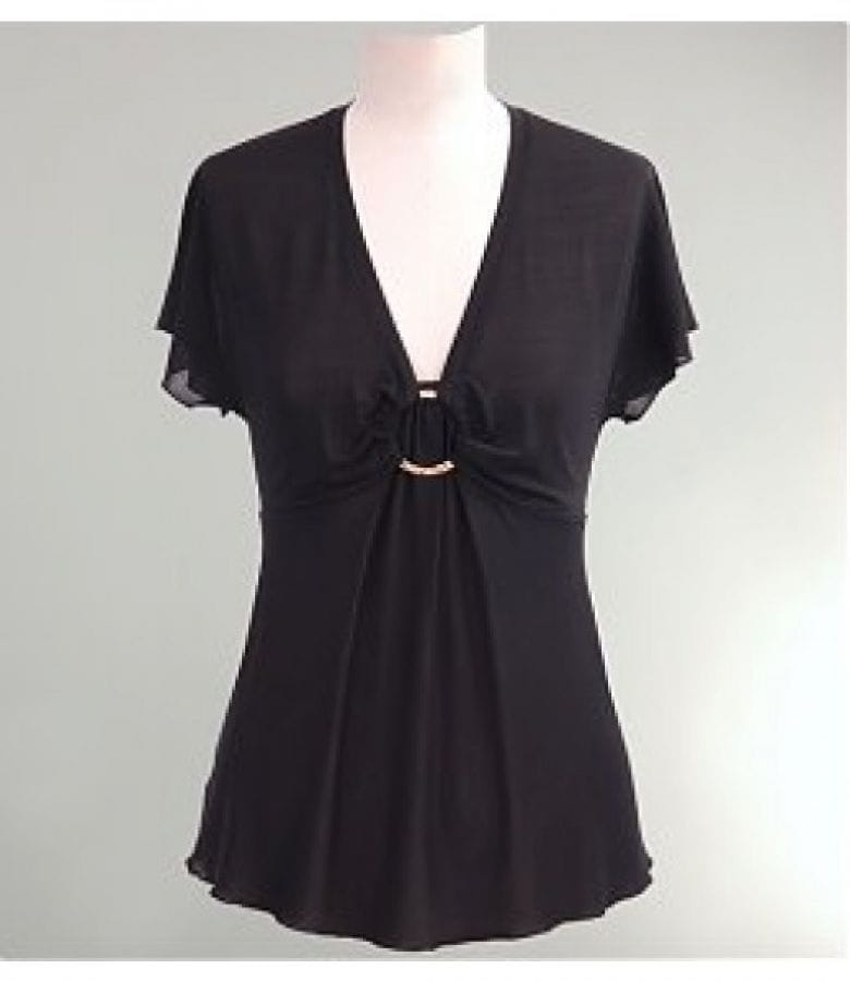 Tricou cu fronseuri sub bust