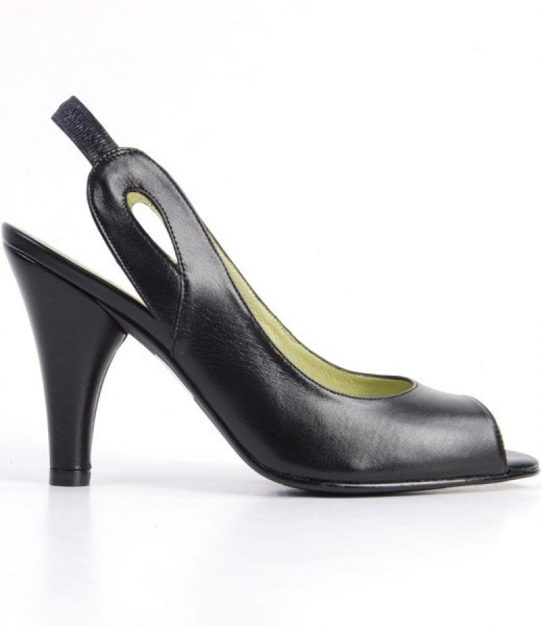 Sandale Again&Again din piele neagra 9627