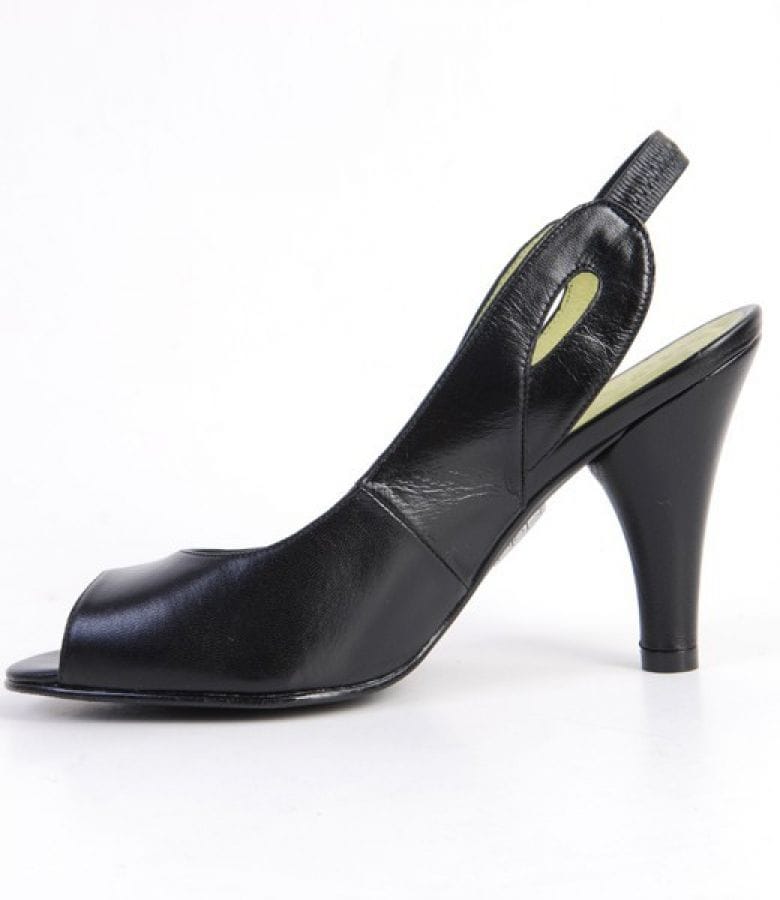 Sandale Again&Again din piele neagra 9627