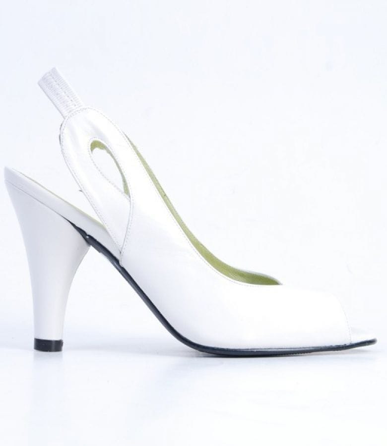Sandale Again&Again din piele alba 9627