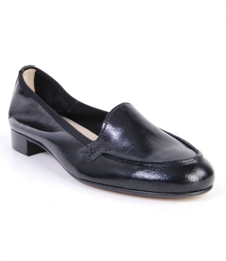 Pantofi Astore din piele lacuita neagra S45E