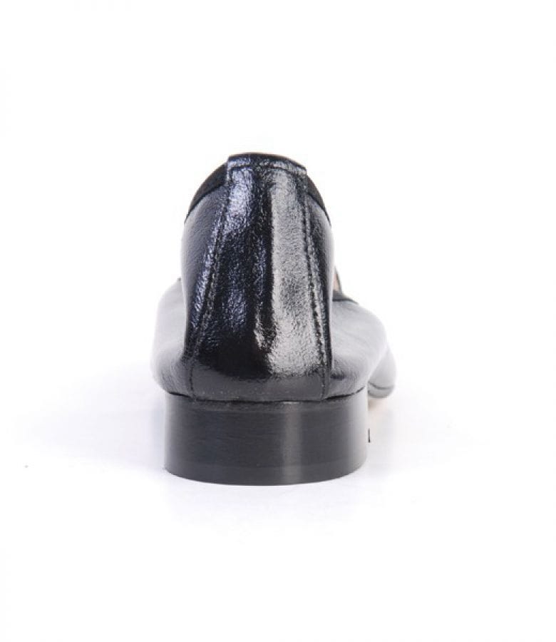 Pantofi Astore din piele lacuita neagra S45E