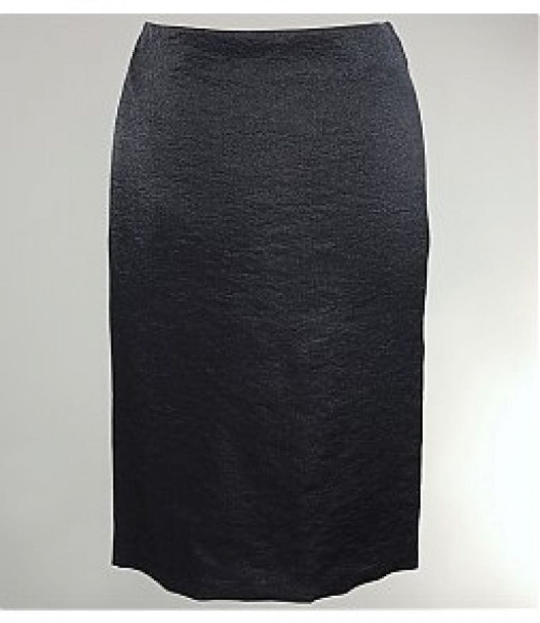 Fusta eleganta neagra cu efect satinat