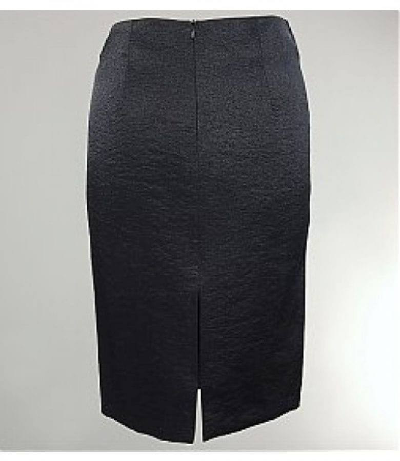 Fusta eleganta neagra cu efect satinat