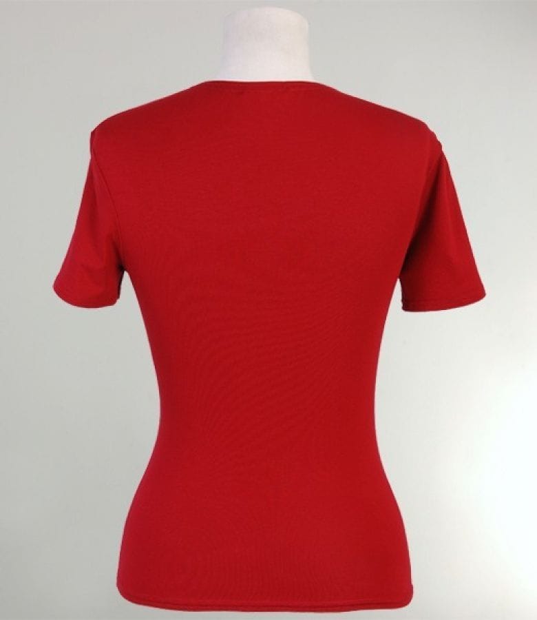 Tricou din jerse uni cu nod
