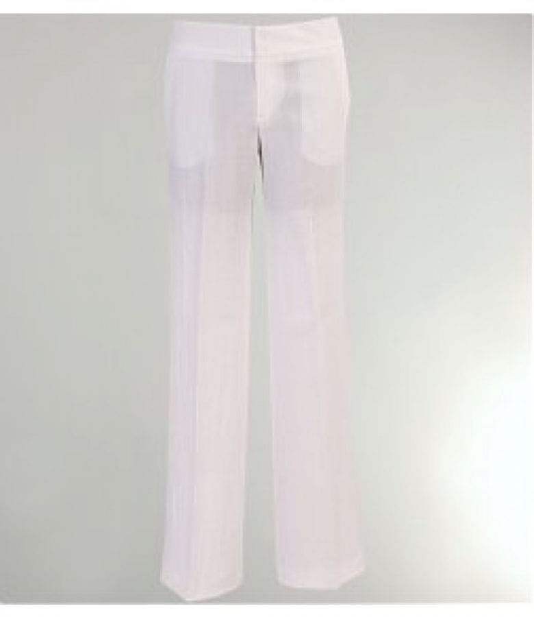 Pantaloni din viscoza creponata alba