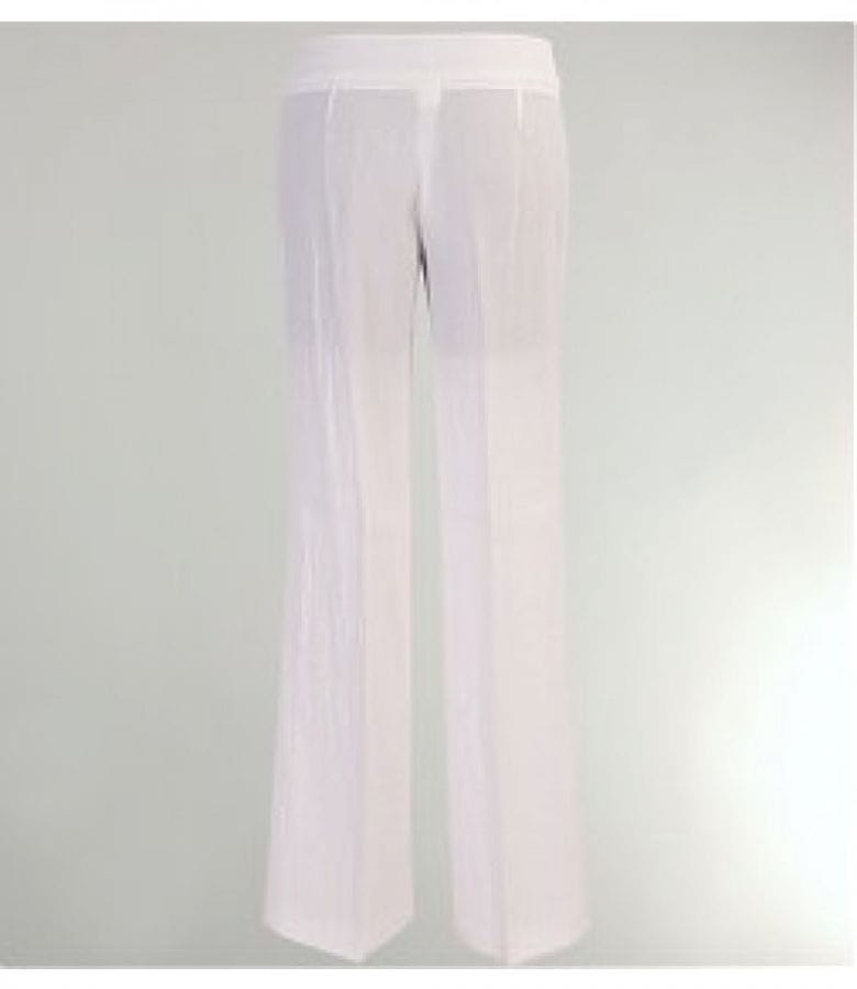 Pantaloni din viscoza creponata alba