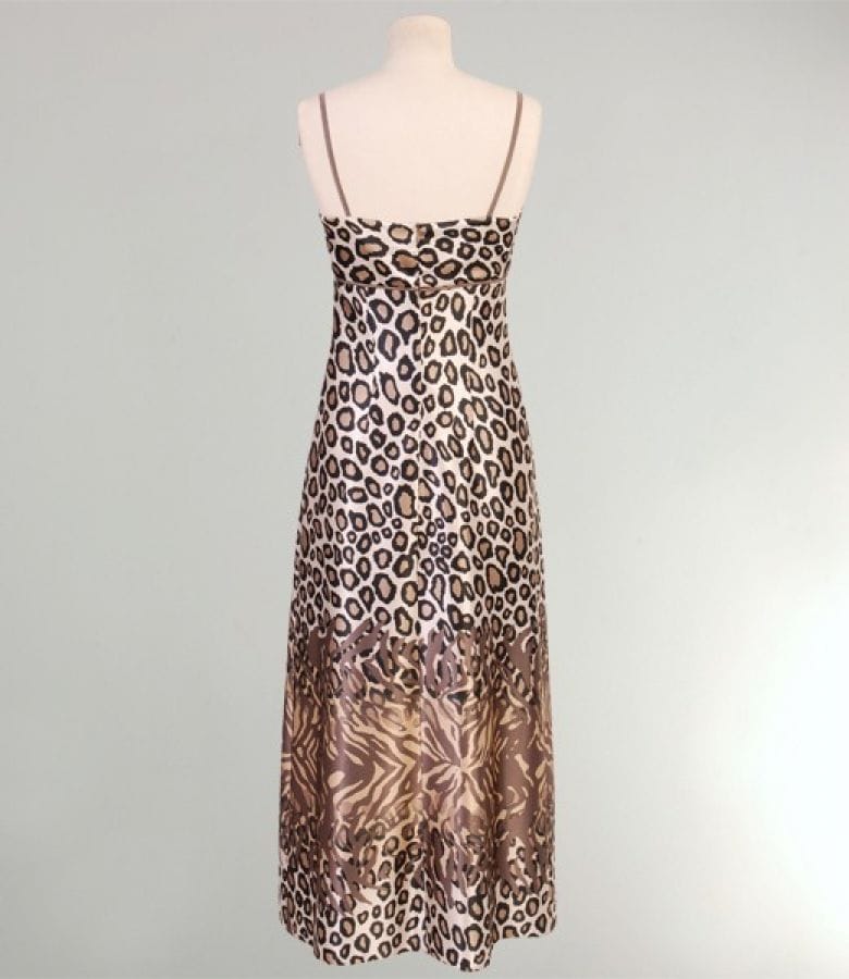 Rochie lunga din saten elastic cu bretele