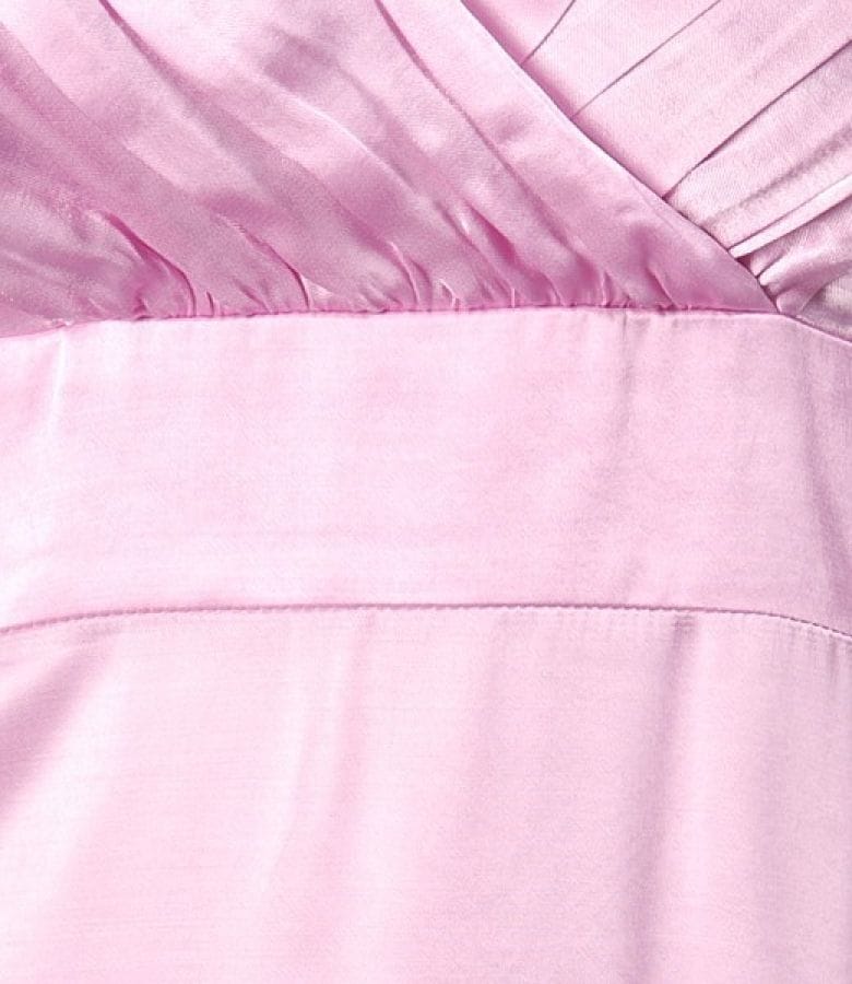 Rochie din saten cu pieptii suprapusi