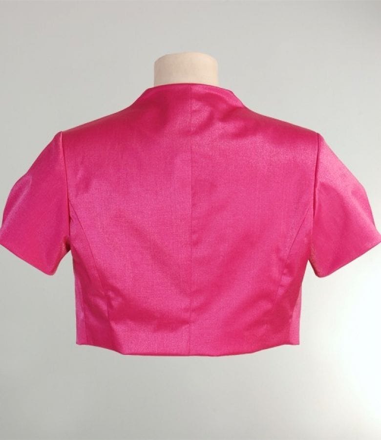 Bolero ciclamen cu efect sidefat