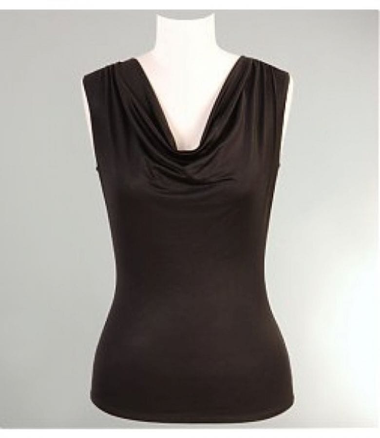 Tricou cu falduri cu efect satinat