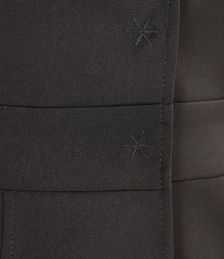 Sacou elegant negru din stofa elastica