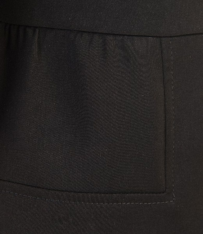 Sacou elegant negru din stofa elastica