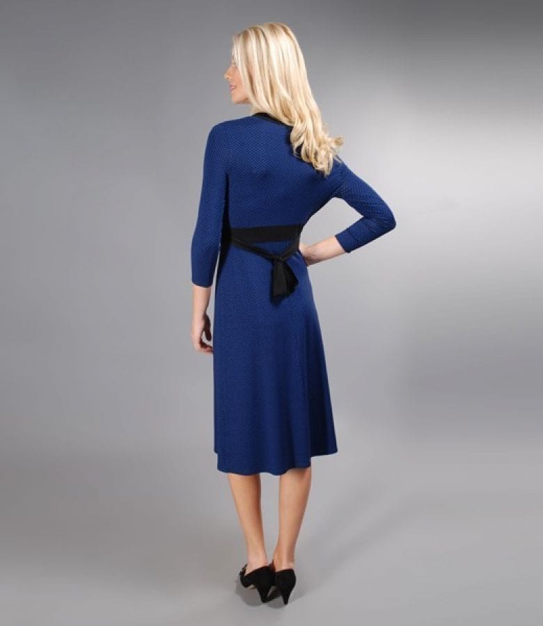 Rochie jerse imprimat cu cordon