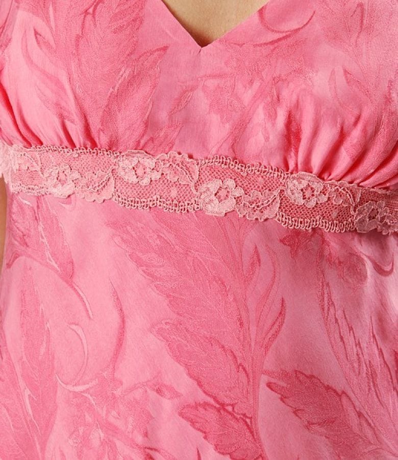 Rochie din viscoza brocart roz