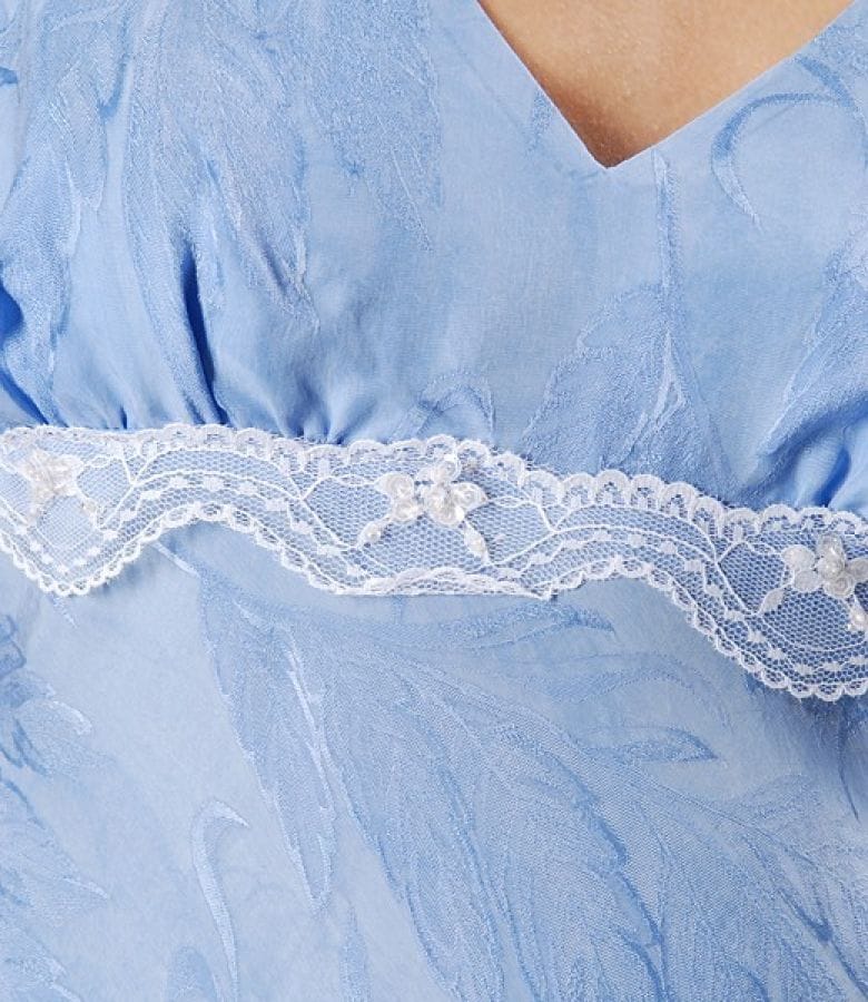 Rochie din viscoza brocart albastru