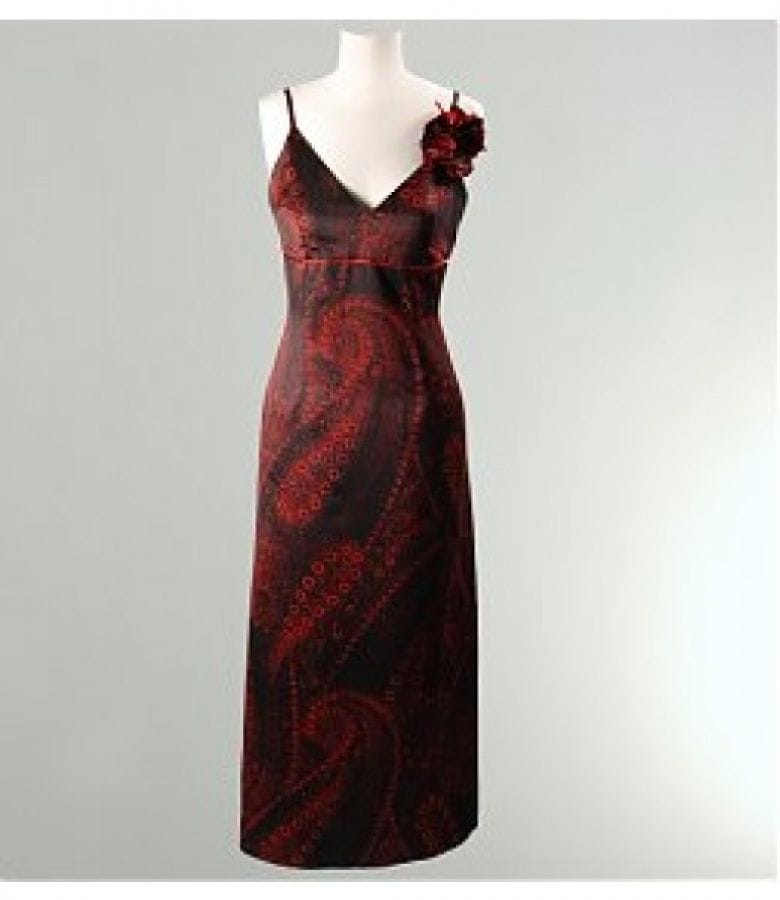 Rochie lunga din saten elastic cu bretele