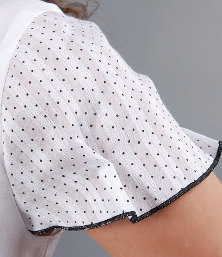 Camasa din bumbac elastic cu buline si aripioare
