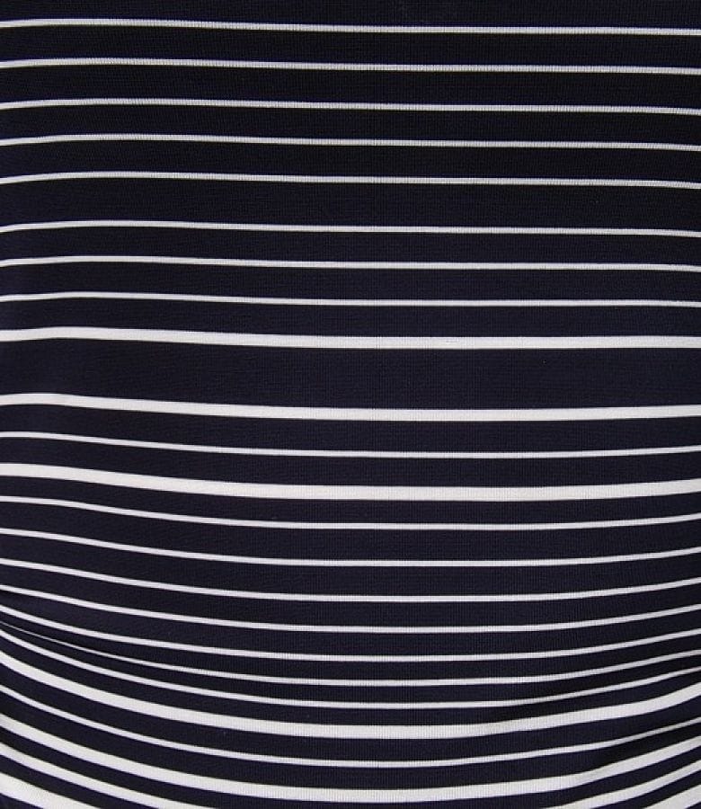 Tricou din jerse imprimat cu decolteu barcuta