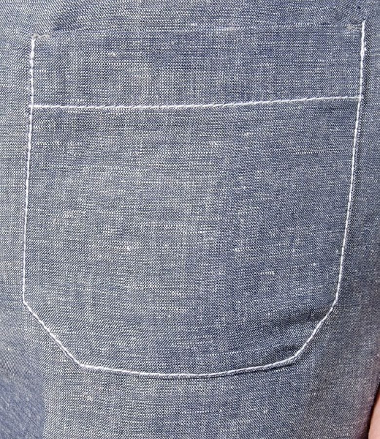 Pantaloni lejeri din in cu buzunare