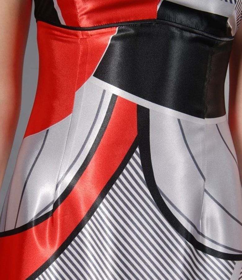 Rochie lunga din saten elastic cu bretele