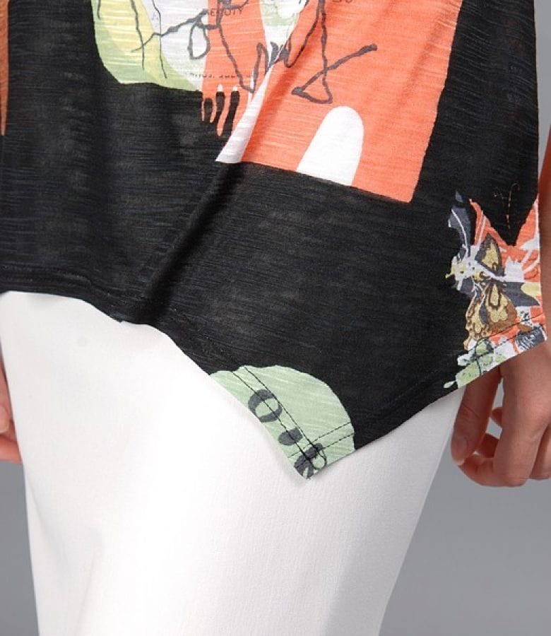 Tricou lejer din jerse imprimat