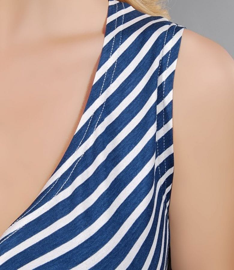 Rochie jerse imprimat cu nod pe bust