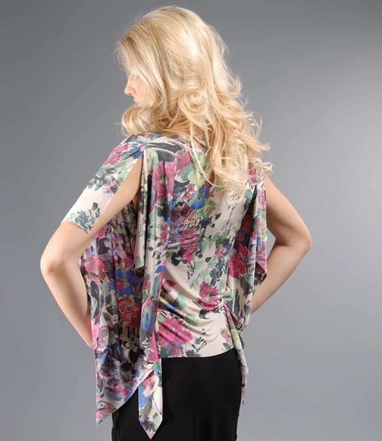 Tricou fluture din jerse imprimat