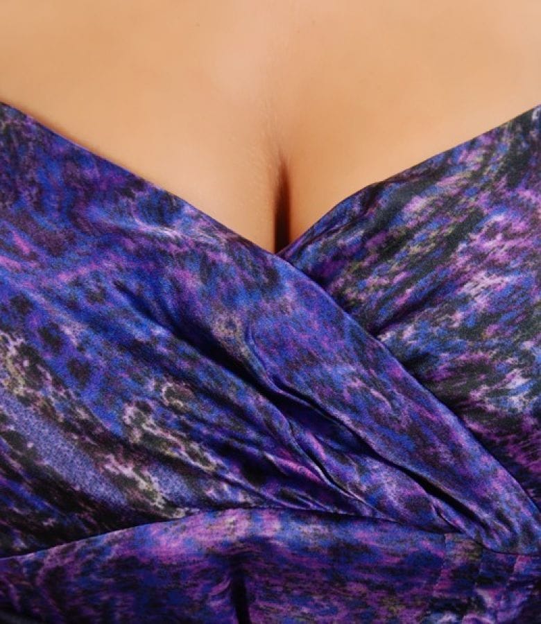 Rochie din matase cu falduri