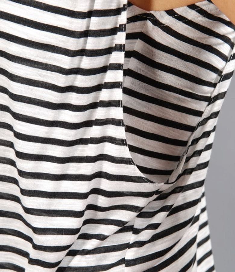 Tricou marinar din jerse cu dungi