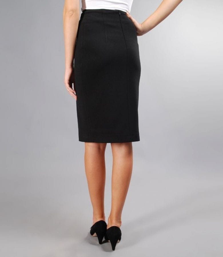 Fusta neagra din lana virgina elastica