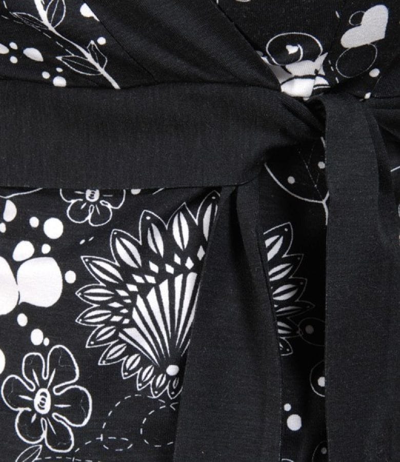 Tricou din jerse imprimeu cu garnitura