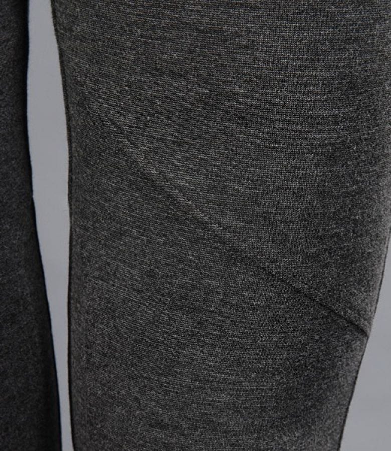 Pantaloni din jerse gros gri