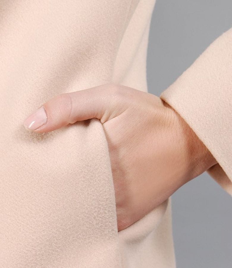 Palton din lana virgina cu casmir