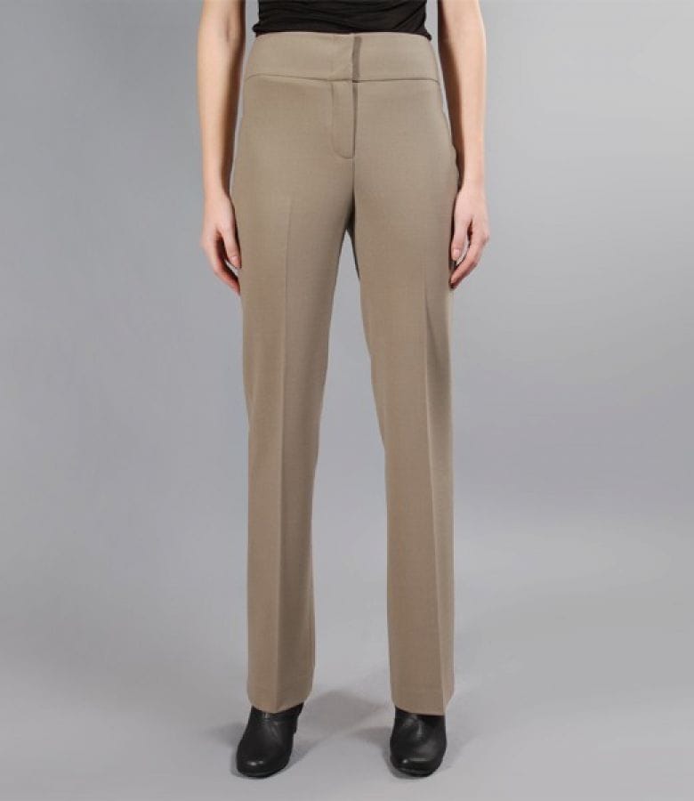 Pantaloni din lana virgina elastica cu cordon lat