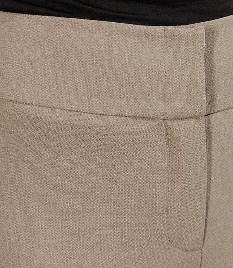 Pantaloni din lana virgina elastica cu cordon lat