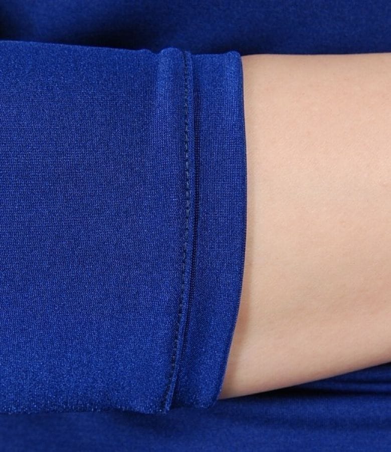 Tricou din jerse elastic uni satinat