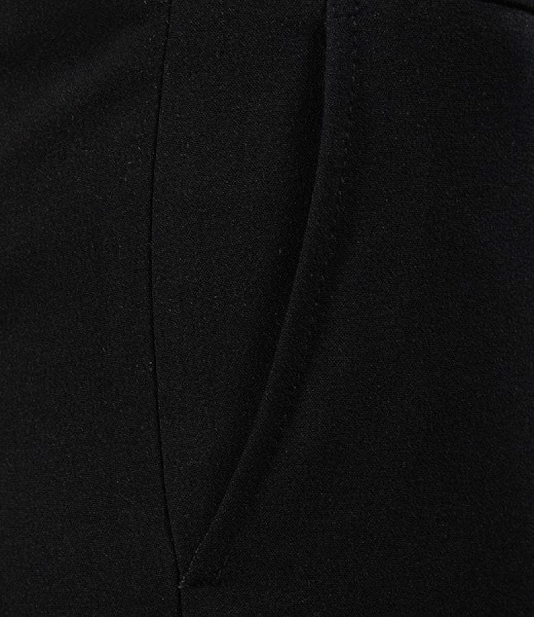 Pantaloni office negri cu buzunare