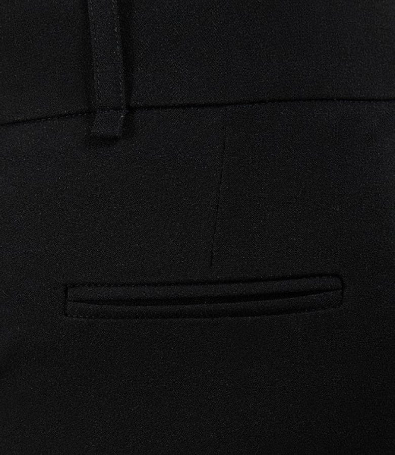 Pantaloni office negri cu buzunare