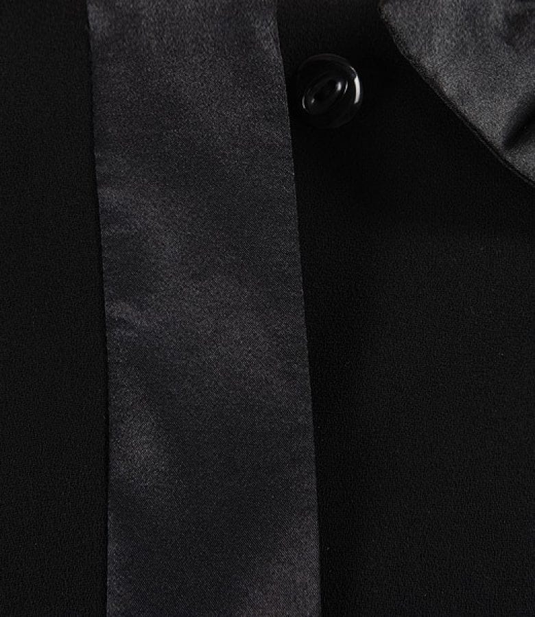 Sacou elegant cu garnitura saten